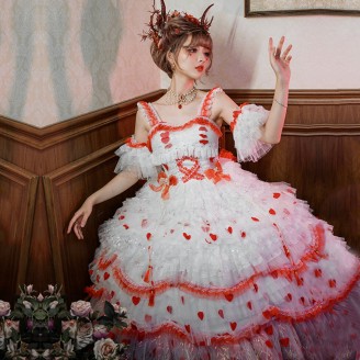 Snowy Night Rose Classic Lolita Style Dress JSK by Cat Fairy (CF01)
